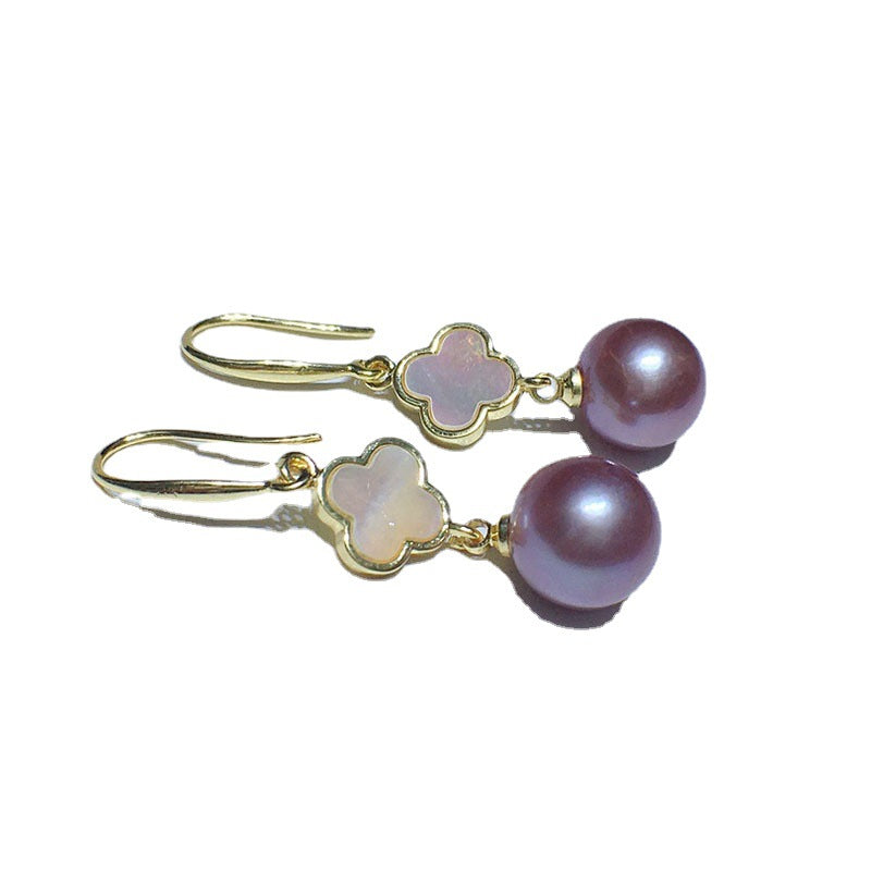 Natural freshwater pearl earrings 9-10mm