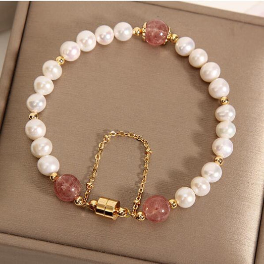 Natural freshwater pearl bracelet