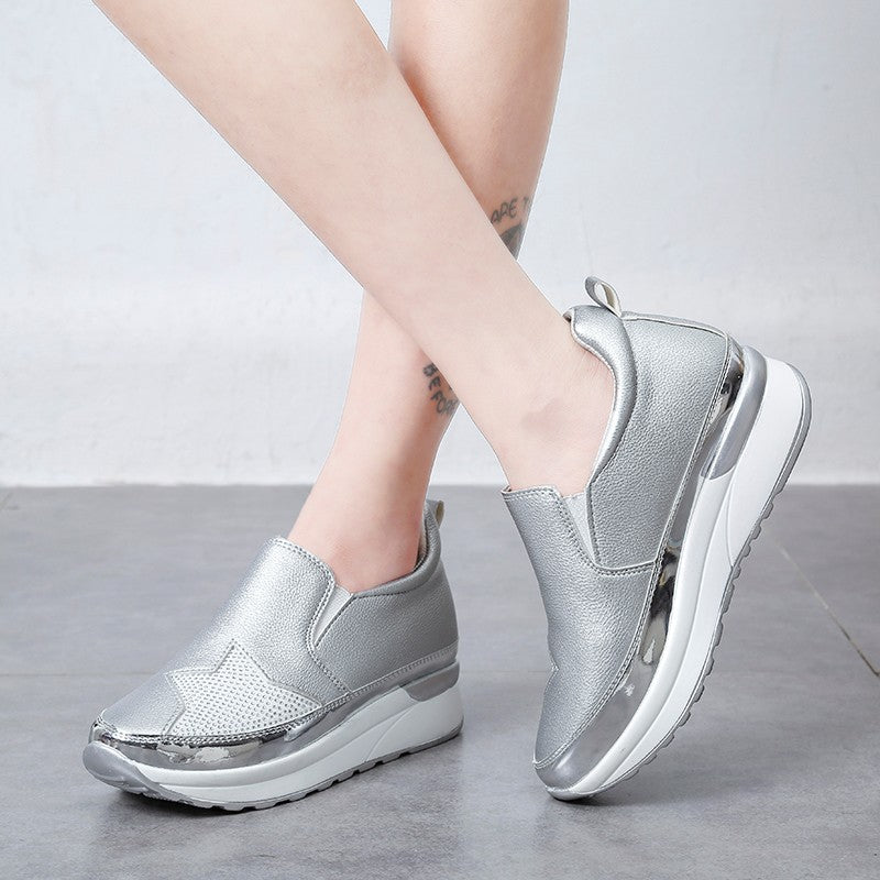 [Recommended by Orthopedic Surgeons] Knitted Sequin Insert Muffin Sneakers
