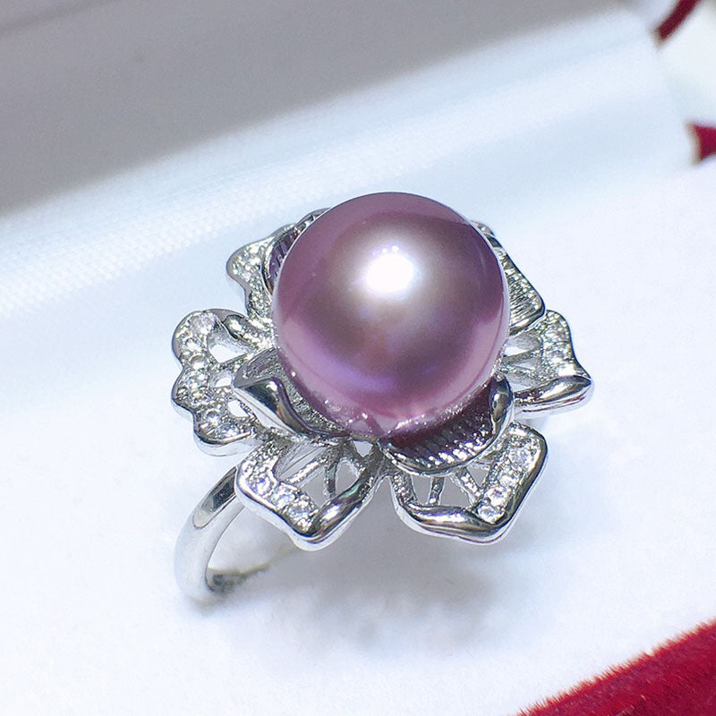 Natural Freshwater Pearl - 10-11mm Ring - 18k Gold Plated