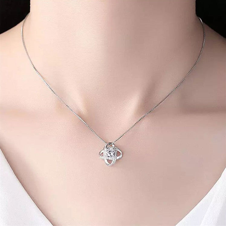 To My Daughter Love Knot Necklace,S925 Necklace