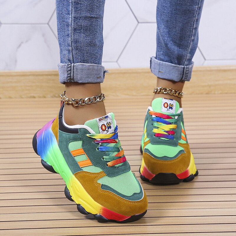 2023 New Orthopedic Shoes | Rainbow Sneakers