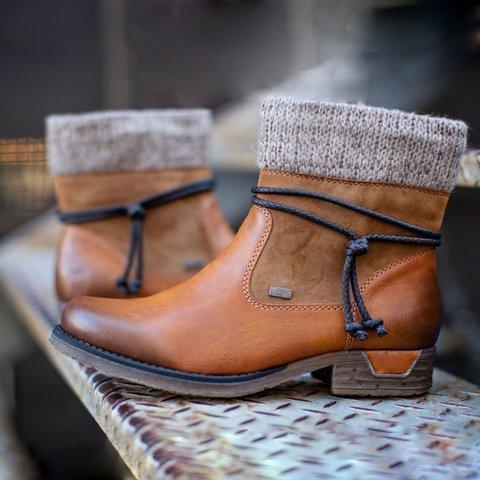 Women Round Toe Boots