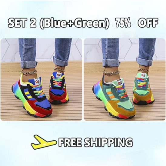 2023 New Orthopedic Shoes | Rainbow Sneakers