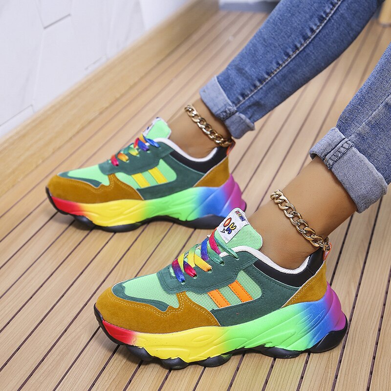 2023 New Orthopedic Shoes | Rainbow Sneakers