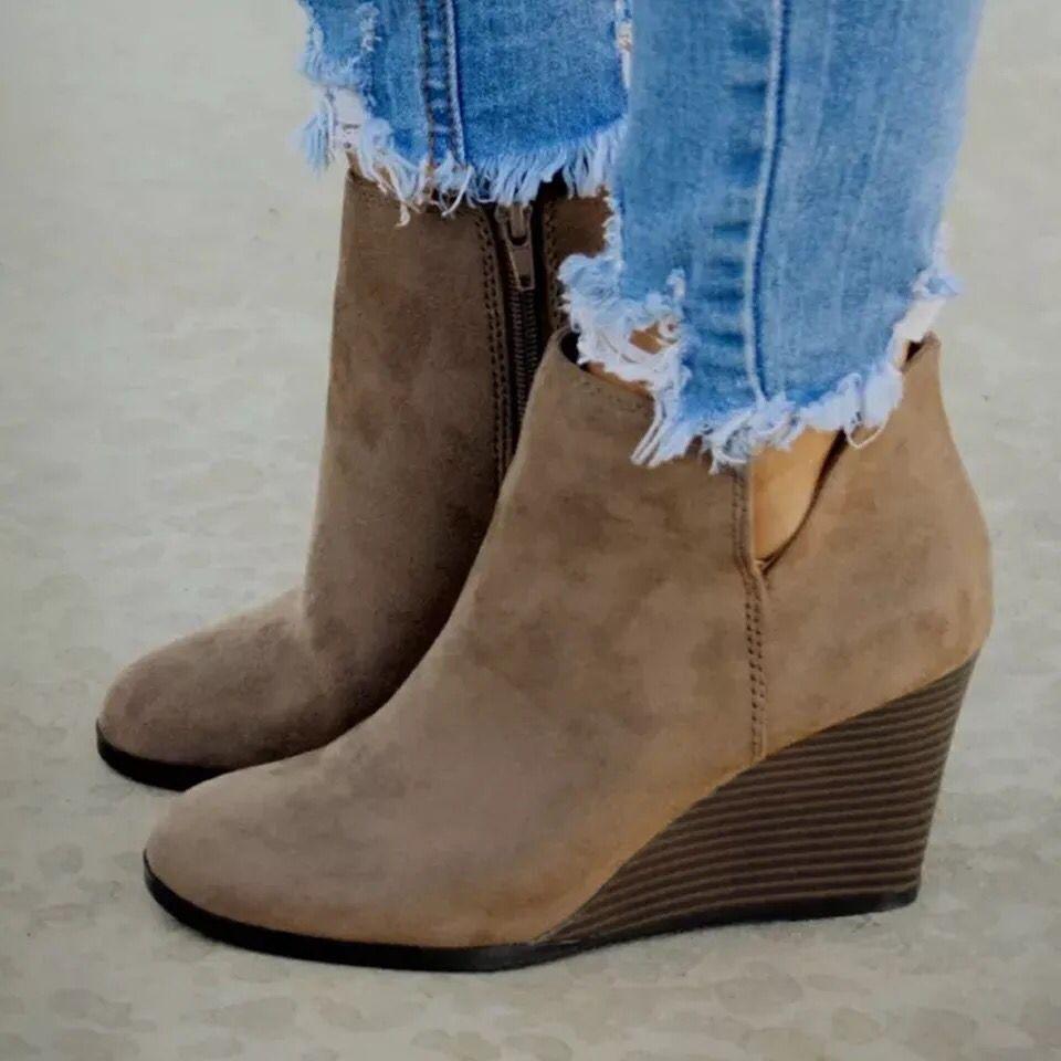 Women Round Toe Boots