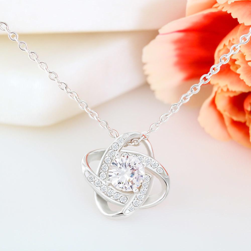To My Daughter Love Knot Necklace,S925 Necklace