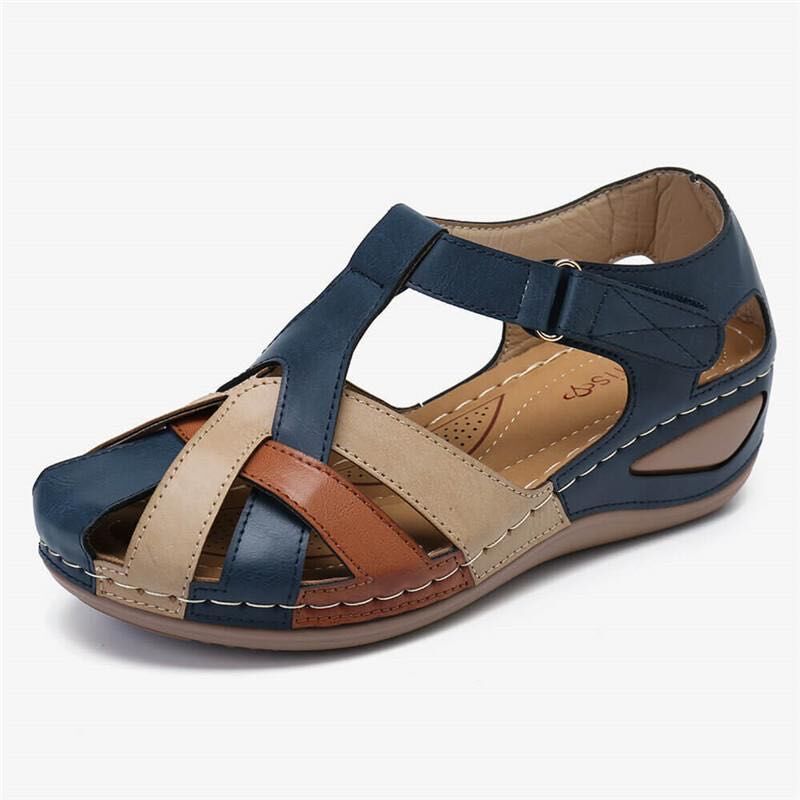 Fashionkova  Fashion Women Sandals Sli On Round Female Slippers Casual Comfortable Outdoor Fashion Sunmmer Flat Plus Size Shoes Women